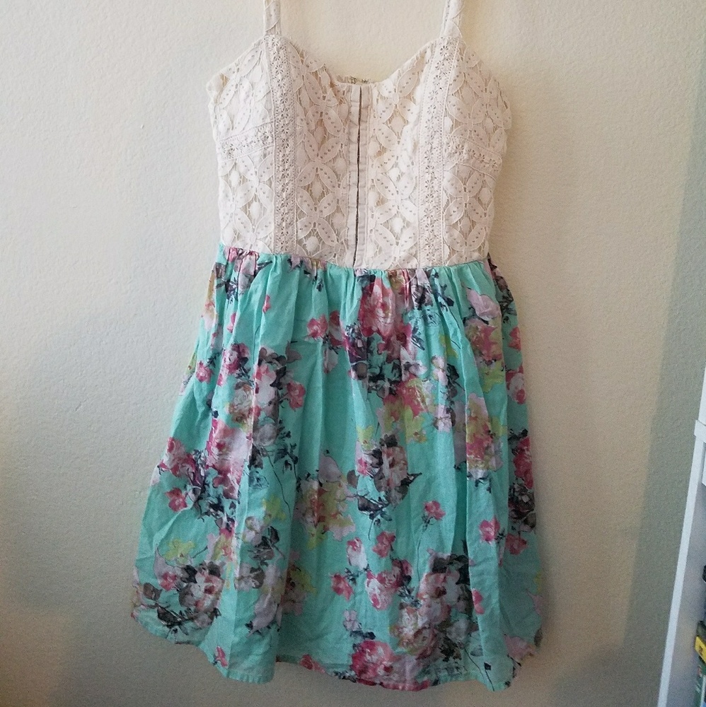 Modcloth Floral Lace Dress Sz 11